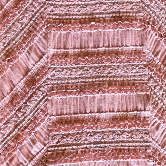 Cinq à Sept Kora Lace Choker Midi Dress Pink Size 12 Excellent - Picture 8 of 11